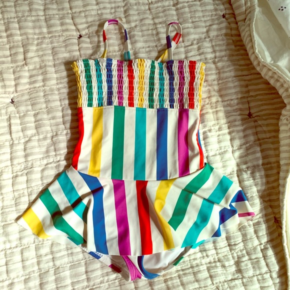 hanna andersson rainbow swimsuit